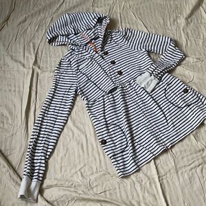 Anthropologie hooded peplum sweatshirt sun mon Tues